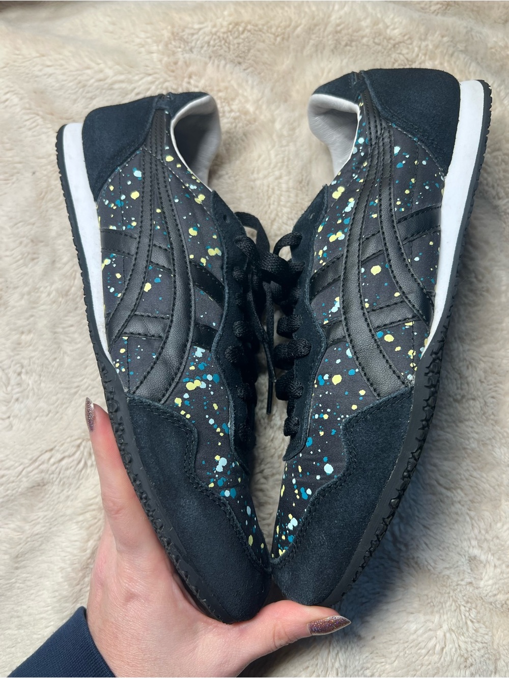 Onitsuka Tiger Serrano "Black Paint Splatter" sneakers - Picture 4 of 6